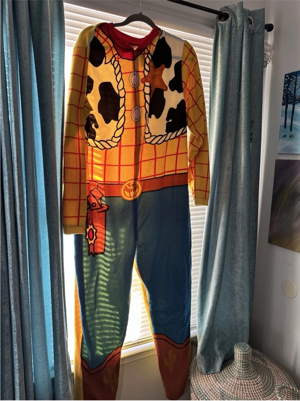 Disney Woody Costume Jumpsuit one piece pajama - Yellow, Red, Blue, Brown, Black